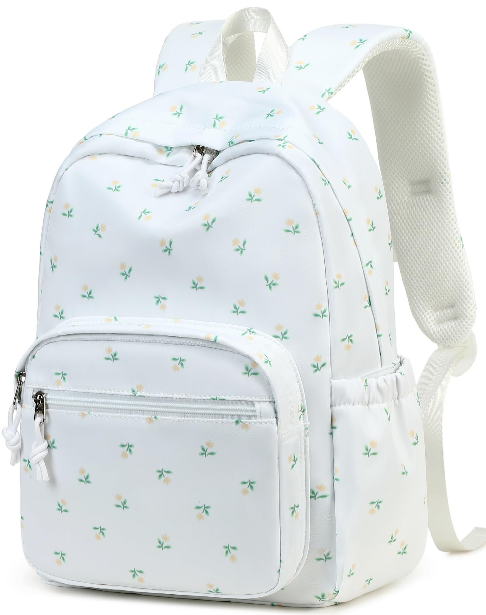 Kids Backpack for Girls Preschool Kindergarten Bookbag 15 Inch Toddler Travel School Bag Fits Age 3-8 (Flower 205 Black)