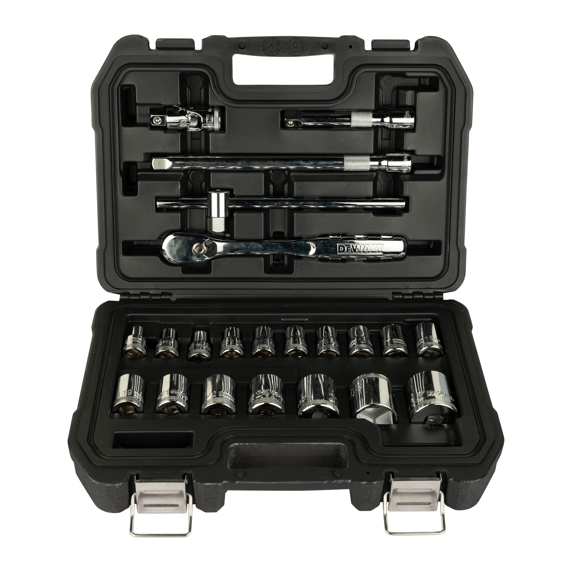 DEWALT DWMT19241-1 zestaw nasadek metrycznych 1/5.1 cm 22-częściowy