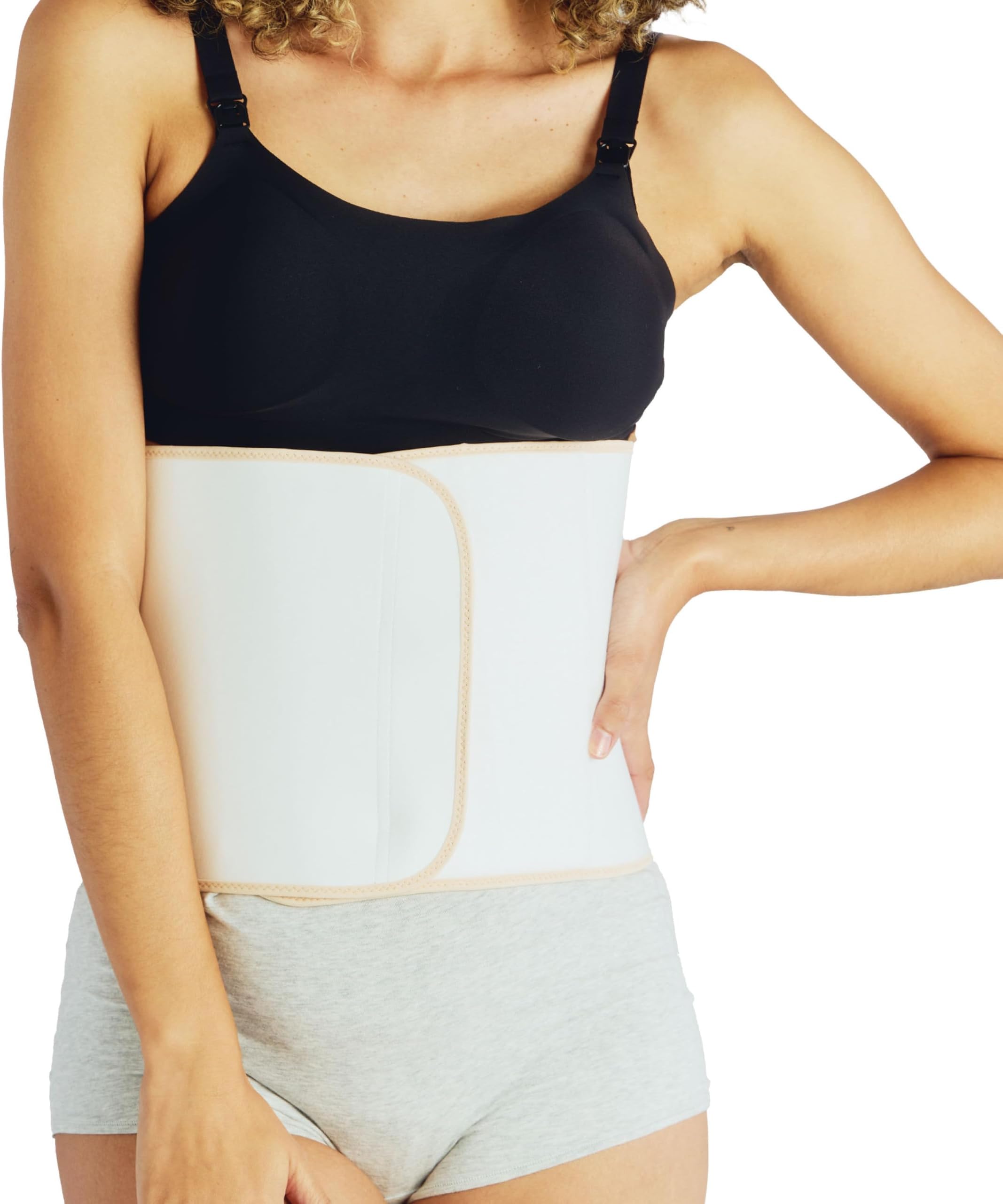 Belly Bandit Viscose From Bamboo Belly Wrap - Our Softest Postpartum Belly Wrap Covered in Bamboo Viscose for Comfy & Gentle Coverage on C-Section, Natural, Large