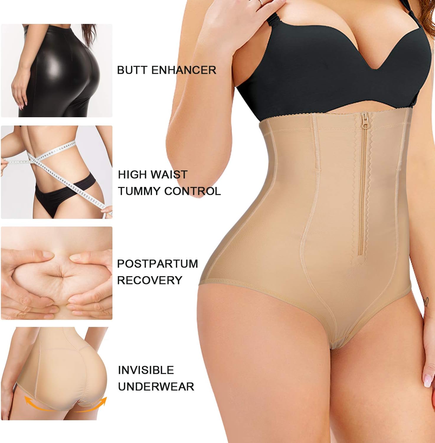 YERKOAD Women Tummy Control Panties Shapewear Bodysuit Butt lifter Shorts Hi- Waist Trainer Body Shaper Underwear Slim Corset - Image 6