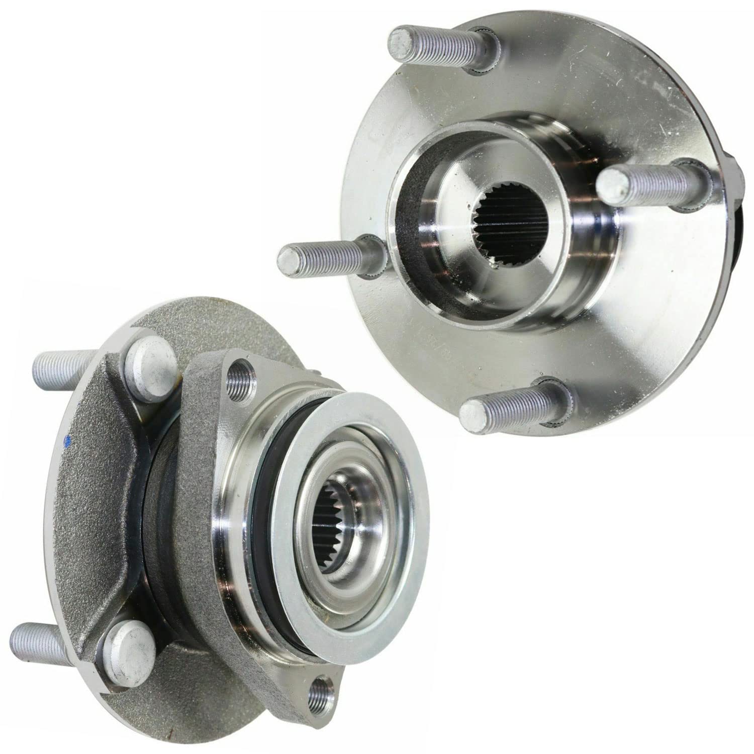 513344 Front Wheel Bearing and Hub Assembly 4 Lugs Replacement for Nissan Cube 2009-2014 Hub Bearing Assembly 2pc