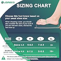 Vista 2 de Soporte de pie con soporte de arco, AFO ajustable de grado médico y ortesis de pie para caminar, alivia la inestabilidad de las extremidades