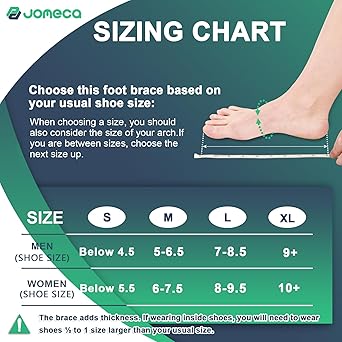 Drop Foot Brace with Arch Support, Medical Grade Adjustable AFO & Foot Orthosis Brace for Walking, Relieve the Instability of Lower Limbs by MS, TBI, Stroke, Cerebral Palsy, Fracture (Left, Small)