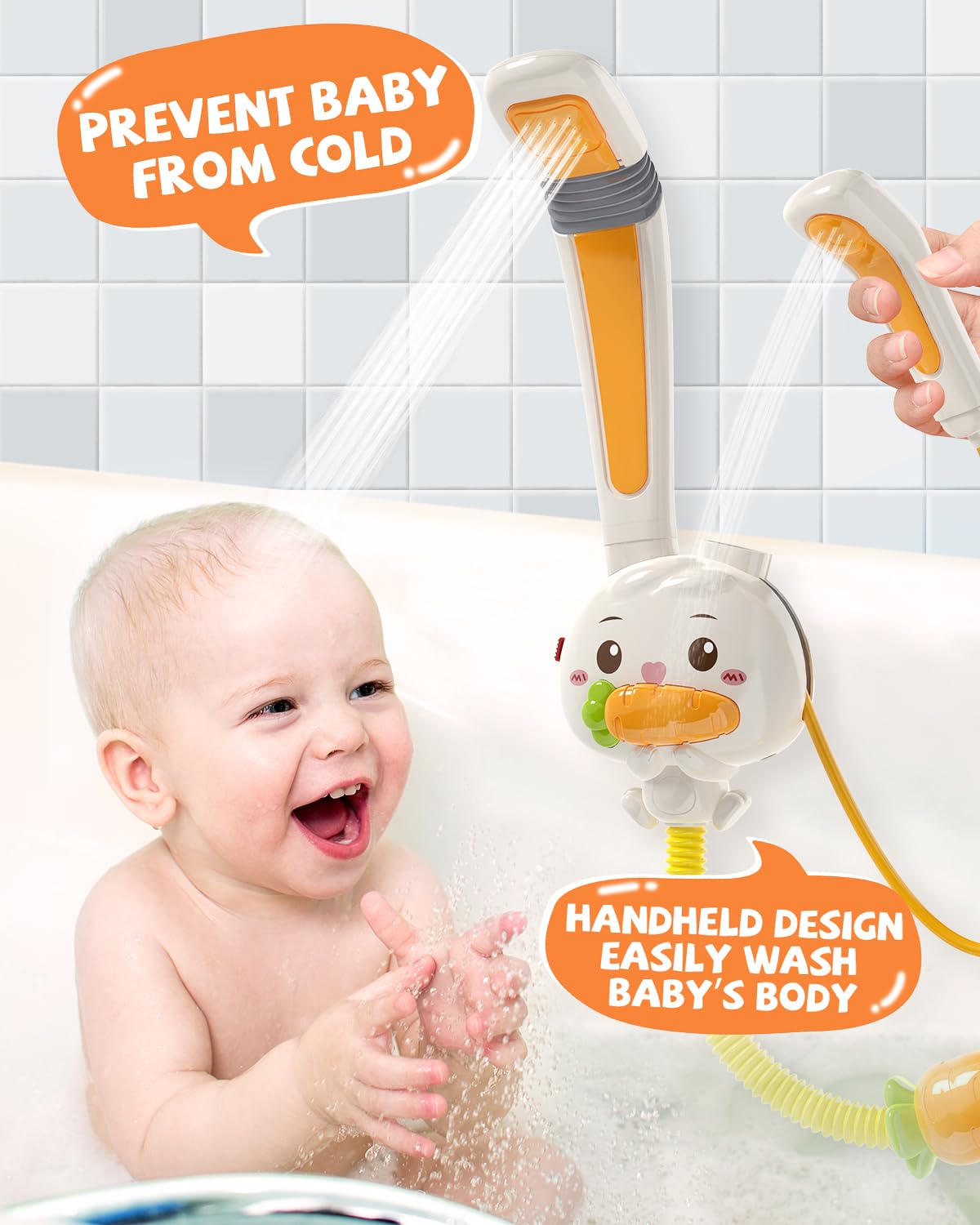 4-in-1 Baby Bad Speelgoed met Zonnebloem Douche & Watersproeiers – Int