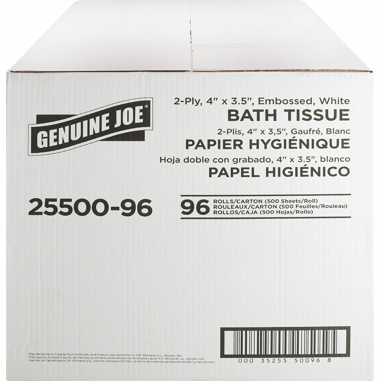 Genuine Joe - GJO2550096 2-ply Standard Bath Tissue Rolls (Pack of 96 Rolls)