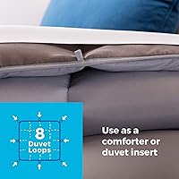 Vista 4 de Edredón Linenspa de microfibra, alternativo, hipoalergénico, para todo el año