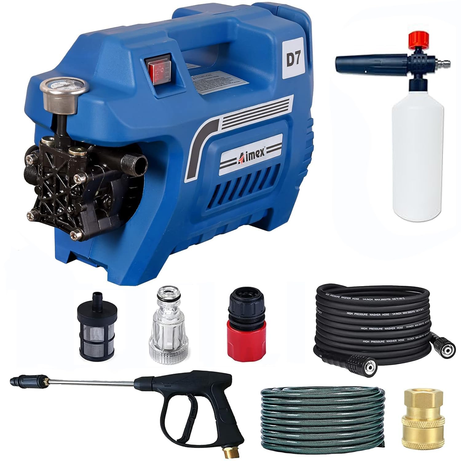 Aimex High Pressure Washer with Induction Motor 2200 Watts with 1L Foam Cannon (D7 Combo) (B08GKP2CMF) Amazon Price History, Amazon Price Tracker