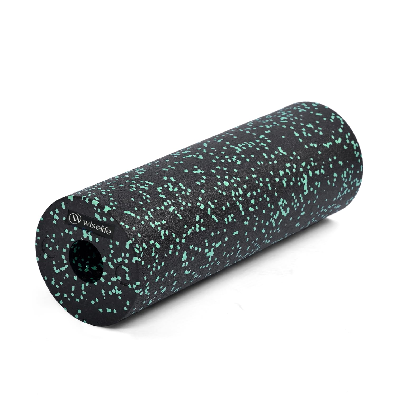 Wiselife High Density EPP Foam Roller Black Green – Lightweight Muscle Recovery Roller for Deep Tissue Massage, Back, Legs & Yoga – Durable, Firm & Travel-Friendly for Gym & Home Use