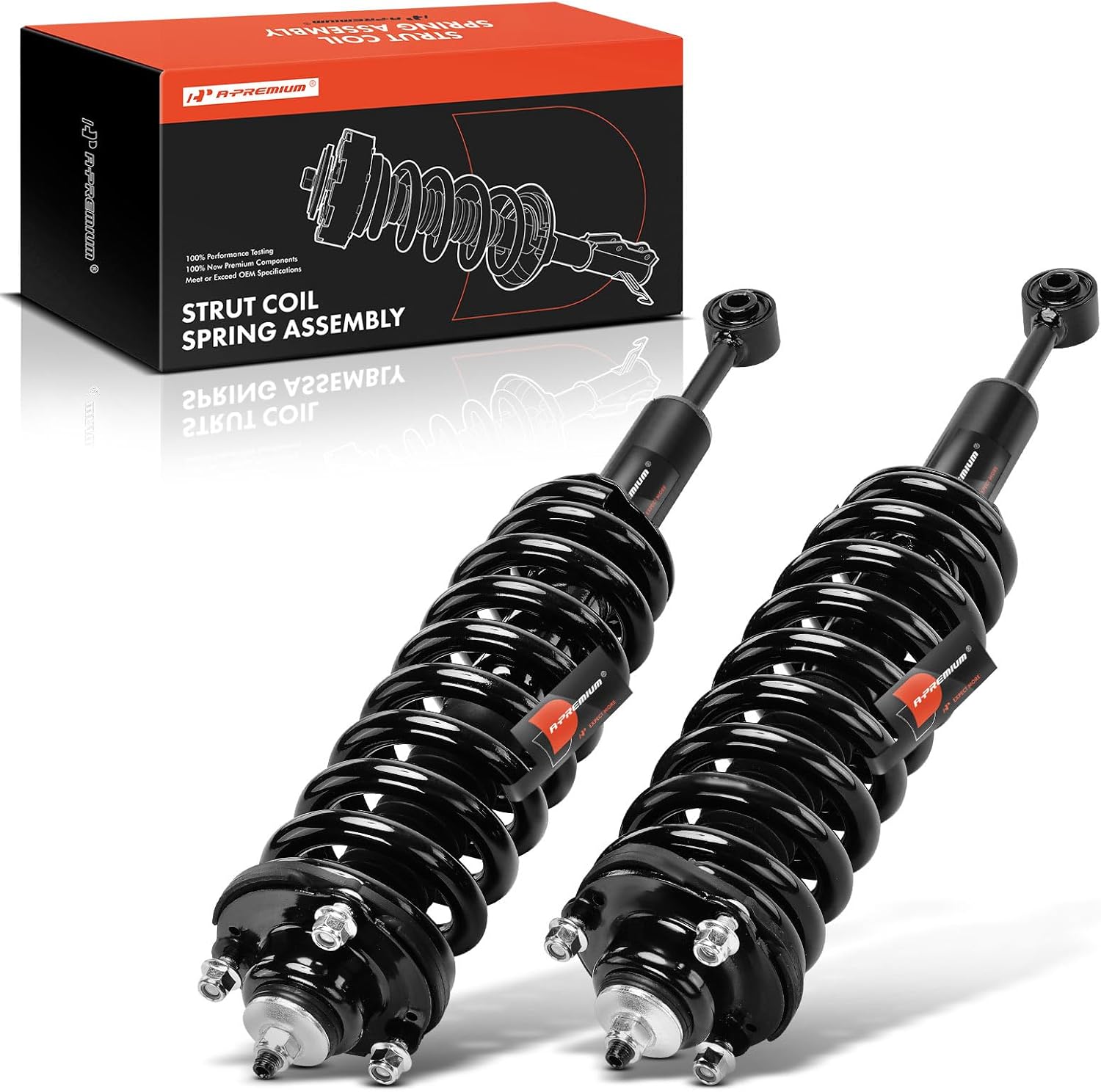 A-Premium Front Struts Compatible with Toyota Tacoma [4WD] 2016-2020 - 2x Replacement Suspension Complete Strut Assembly Shock with Coil Spring