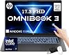 HP OmniBook 3 17" FHD Touchscreen Laptop - Intel Ultra 7 355, 32GB RAM, 1TB SSD | Teclado Retroiluminado, Copilot AI (49 NPU Tops AI Boost), Wi-Fi 6, Batería de Larga Duración, Windows 11 Pro, para Profesionales y Negocios, Negro 1
