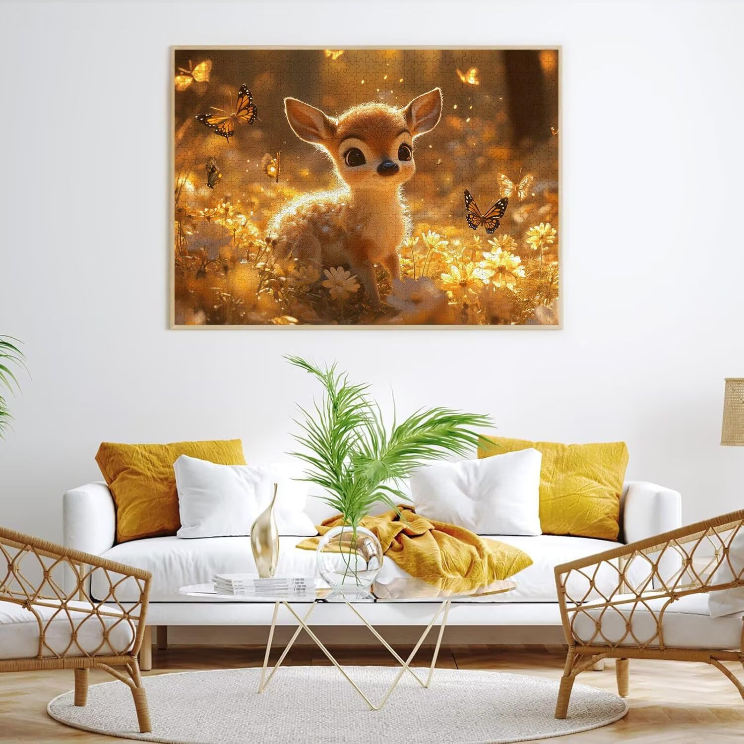Puzzle 3000 elementów dla dorosłych, gry rodzinne, kreskówka jeleń, n-343