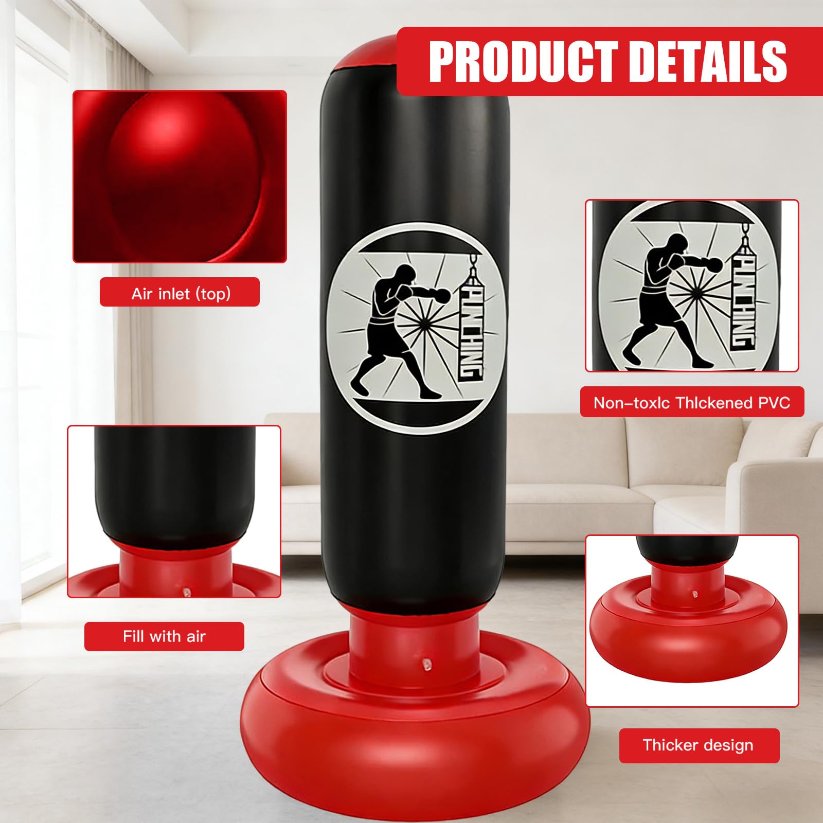 Kids Punching Bag 160cm - 3