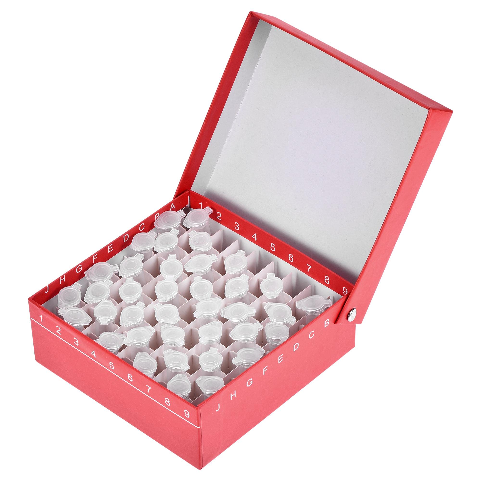 sourcing map Centrifuge Tube Freezer Storage Box 81 Places Waterproof