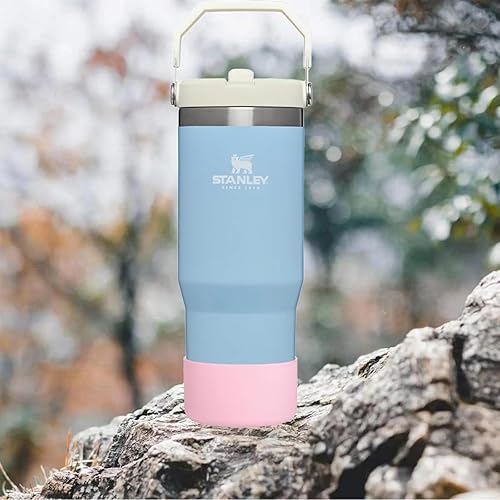 Miniatura 3 de 2 fundas para botas Stanley Cup de 40 oz 30 onzas con asa, botas de silicona para vasos IceFlow Flip de 20 oz 30 onzas, cubierta inferior protectora