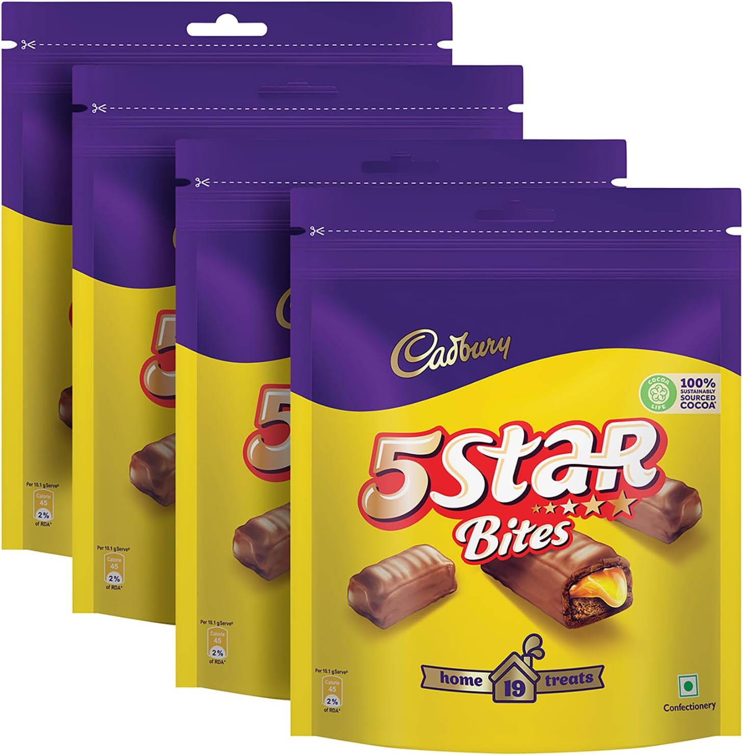 Cadbury 5 Star Chocolate Home Treats Chocolate Bars 200ml 4 x 200ml