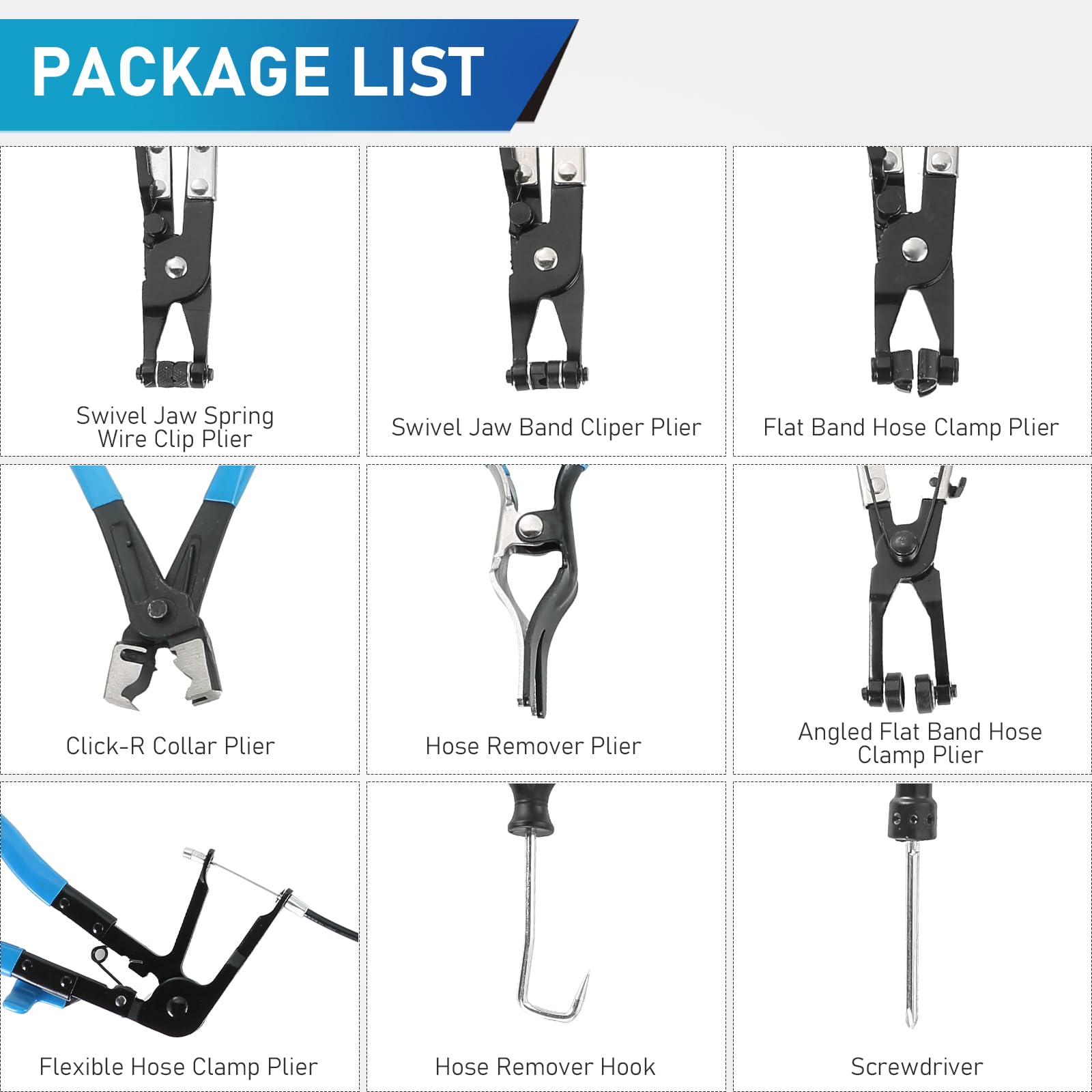 Oiforce Automotive Hose Removal Pliers, Automotive Fuel and Vacuum Line,Separation Pipe Repair Tools, and Separation Pliers for Marine, Oil, and Water Hoses Pipe Repair Tools.