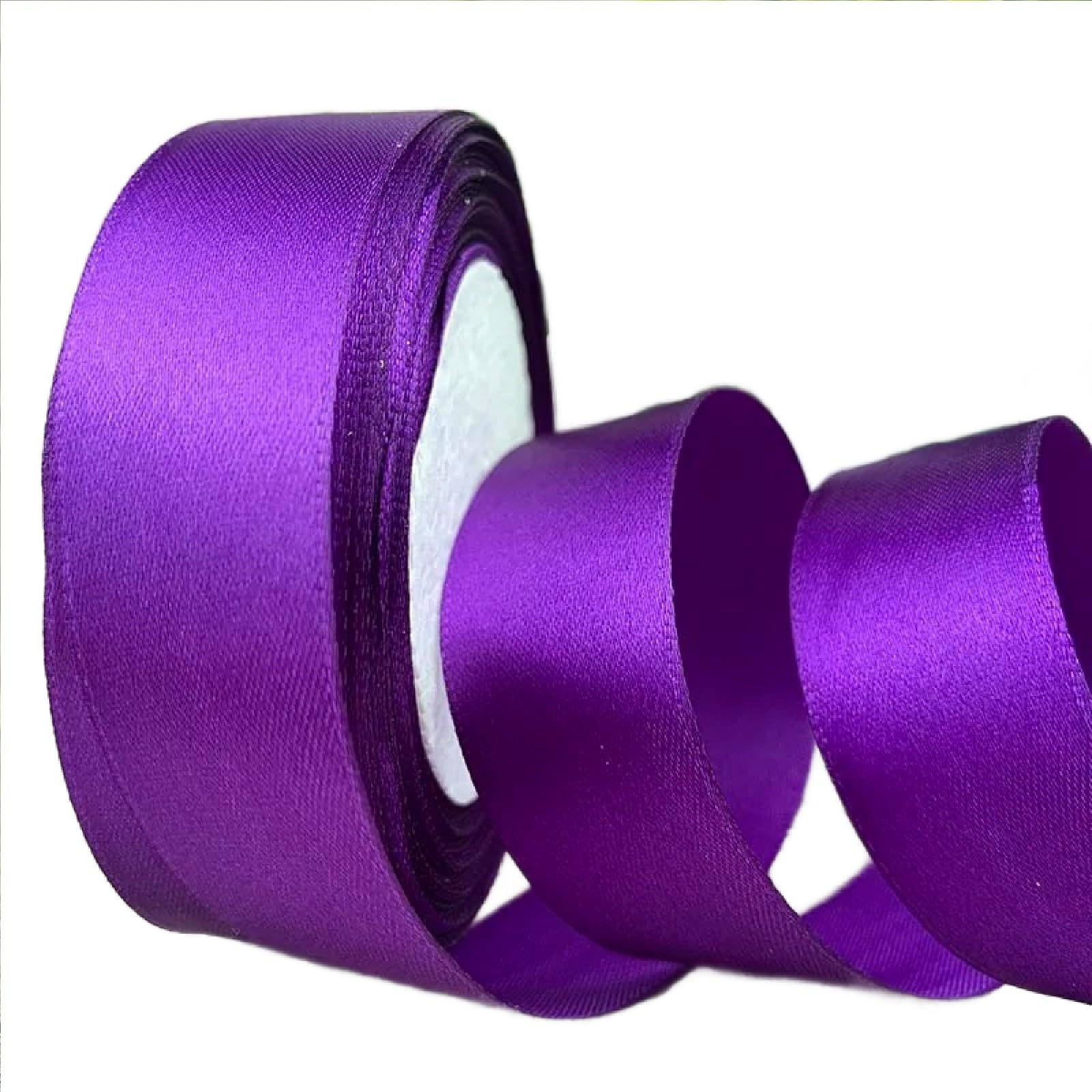 Godfather Satin Ribbon for Gift Wraping Crafting Party Decoration Polyester Ribbon (Purple, 15mm) — image 1