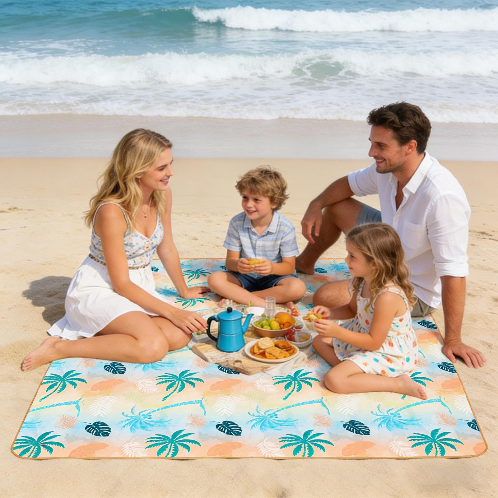 Couverture de Pique-Nique Imperméable Tapis Pliant 200 Cm Sur 152 Cm