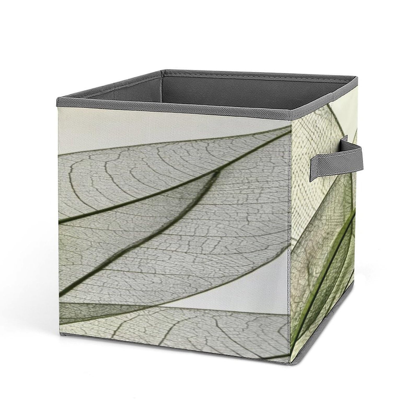 Fekiloot Style Green Leaf Storage Bins Storage Baskets