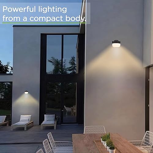 Miniatura 5 de TIERONE Moderno paquete de luz LED de seguridad con fotocélula del atardecer al amanecer, aplique de pared al aire libre para patio, porche