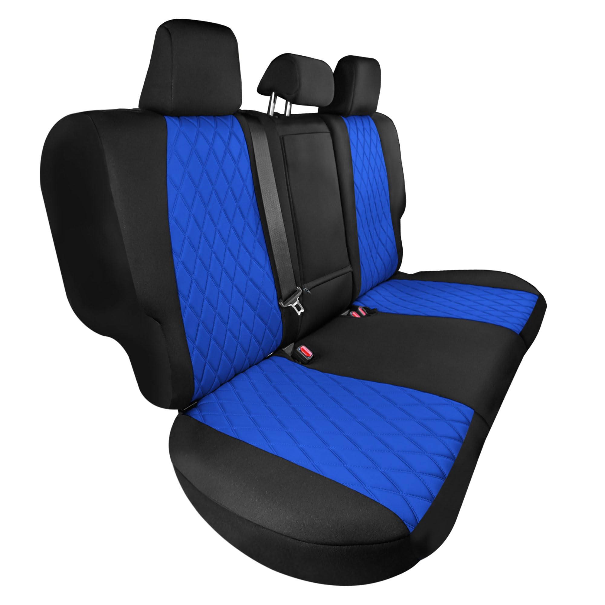 FH Group Custom Fit Seat Covers for 2019-2022-2024 Toyota Rav4 LE XLE Limited with Neosupreme Water Resistant Automotive Seat Covers - Rear Set Blue