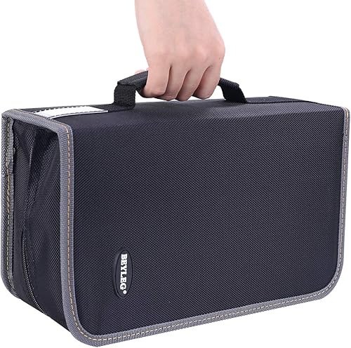 Miniatura 10 de Funda para CD y DVD, capacidad de 128 unidades, almacenamiento de DVD, soporte para discos de CD, estuche de CD, carteras VCD, estuche para medios