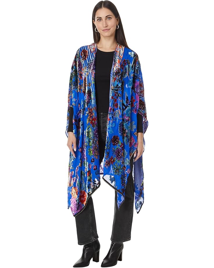 Johnny Was Burnout Velvet Shawl - Main View