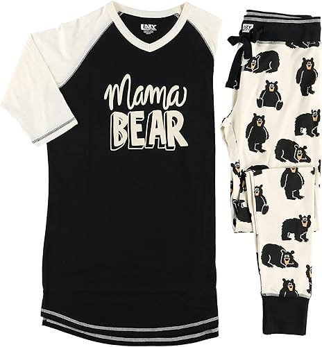 Miniatura 3 de Lazy One Conjuntos de pijama familiar a juego para adultos, niños y bebés (oso familiar)