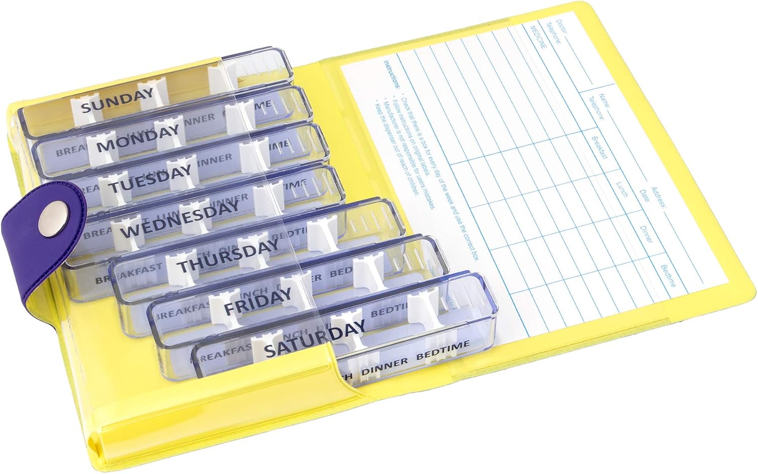 Medidos Pill Organiser 7 Day | 1 Small Pill Box for each Day of the ...