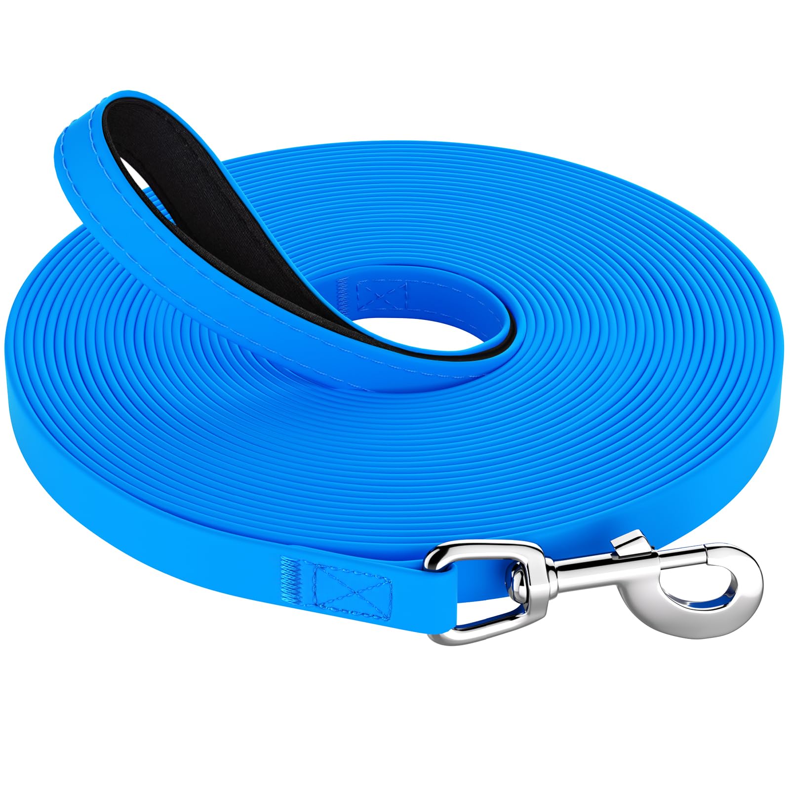 X XBEN Training Lead for Dogs 20M/65FT Waterproof Extra Long Line Dog Lead with Soft Padded Handle