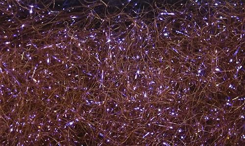 Miniatura 25 de Hareline Fly Tying Ice Dub – Flashy Synthetic Dubbing for Nymphs, Streamers, Steelhead & Salmon Flies Cobre,Martín pescador azul,MINNOW BELLY,Marrón