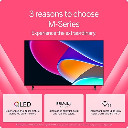Miniatura 4 de VIZIO Smart TV 4K QLED HDR de 43 pulgadas serie MQ6 con Dolby Vision, WiFi 6E, compatible con auriculares Bluetooth, compatibilidad con AMD FreeSync