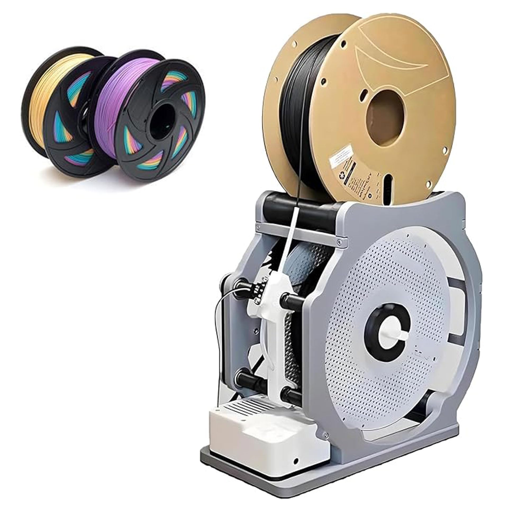 Sghjuy Au Standard 3D Industrial Filament Respooler Electric Spool Rewinder ,32X30x19cm