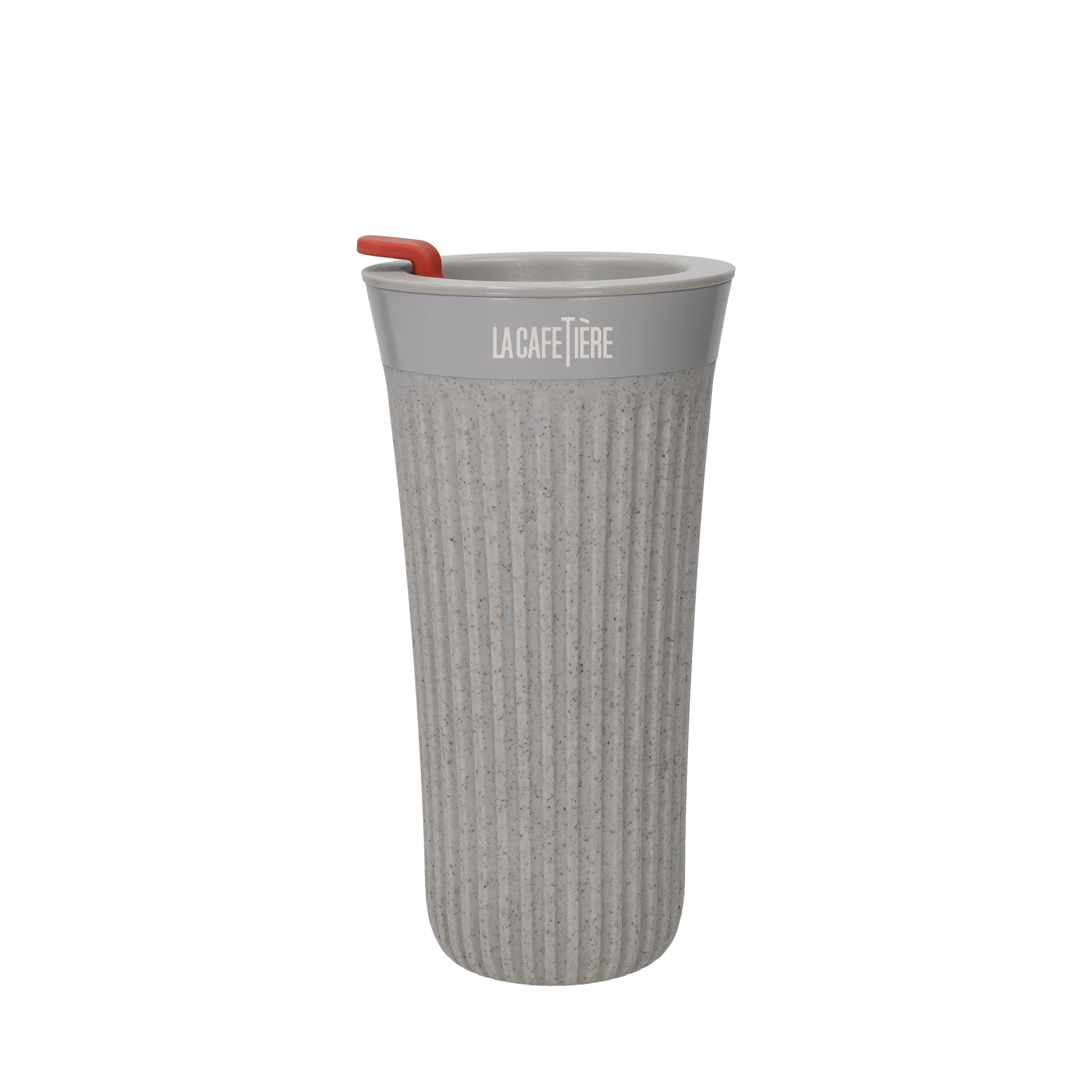 La Cafetière 'The Beanie' Reusable Coffee Cup, Insulated Travel Cup with Comfortable Grip and Leak-Proof, 9% Recycled Coffee Husk, 45ml