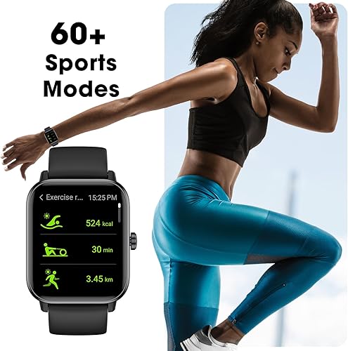 Miniatura 3 de EURANS Reloj inteligente de 1.654 pulgadas con Bluetooth (respuestahacer llamadas), pantalla táctil HD, IP68, impermeable, rastreador de actividad