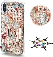 Vista 9 de STENES Bling Funda compatible con iPhone 11, elegante, diseño de cristal con lazo hecho a mano en 3D, funda protectora compatible con iPhone 11