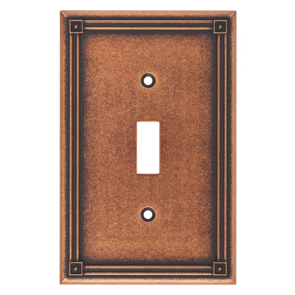 Placa de interruptor de alta resistencia Brainerd 135764 Ruston único para salones elegantes