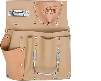OX Tools Trade Series Suede Leather Drywall Pouch - 7 Pockets | Heavy Duty Leather & Reinforced Riveting