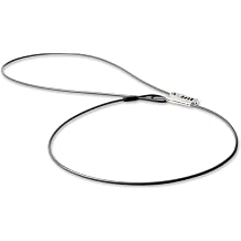 Lifeventure Compact and Thin Bike Lock, Ultra-Secure Compact 4-Digit Combination Sliding Lock with 2 Metre Length Cable for Bike, Ski, Snowboard, Scooter and Pushchair, Silver