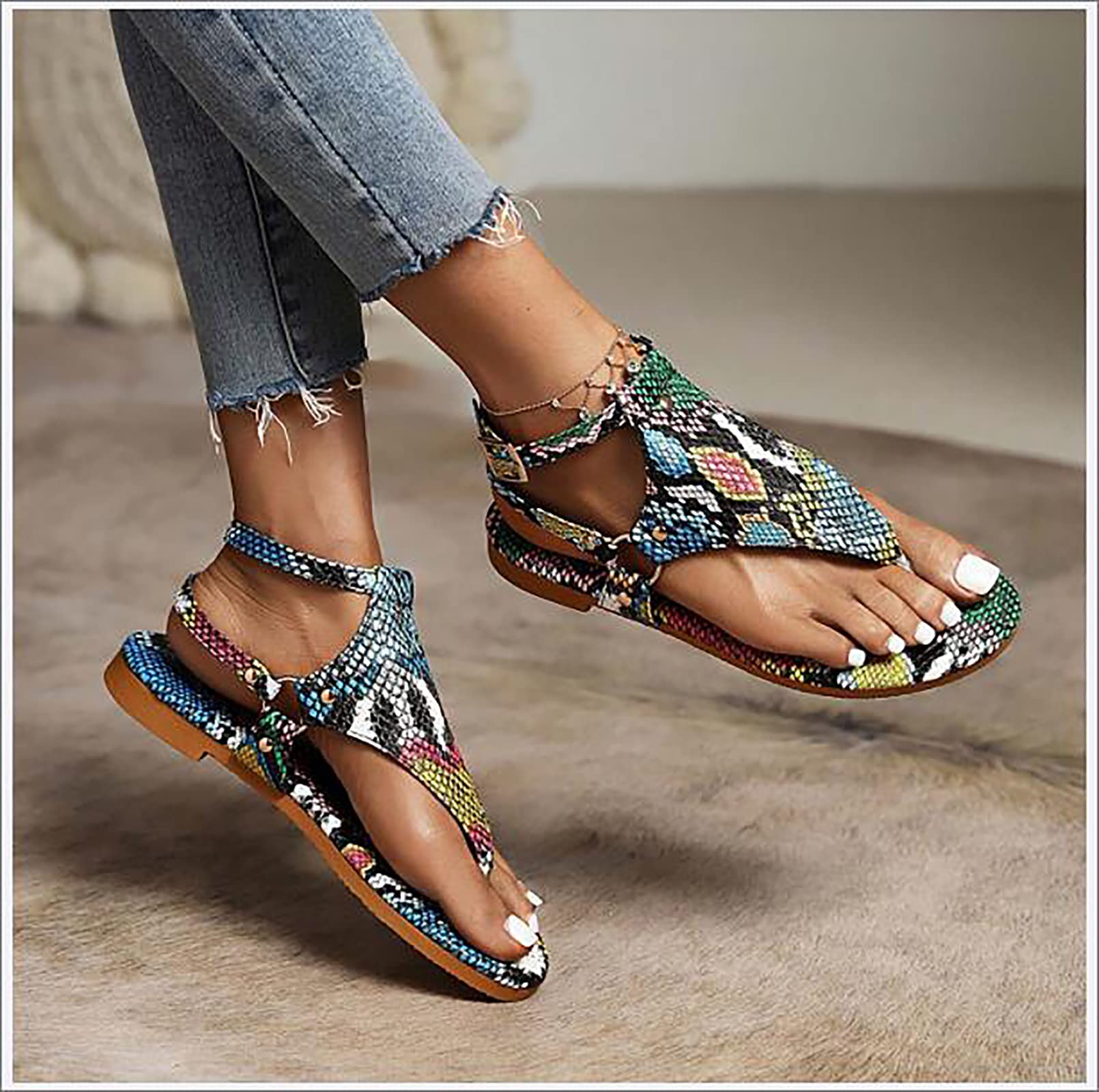 Sandalen Voor Dames Platform Sandalen Voor Dames Sandaal Gesp Enkelband Peep Toe Peep Toe Wedge Sandalen Platform Strand Comfortabele Dames Lederen Sandaal,Bruin,39