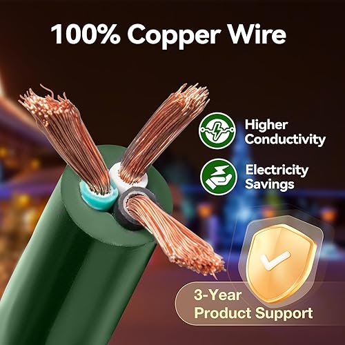 Miniatura 5 de addlon Cable de extensión para exteriores de 1 a 3 divisores con múltiples salidas máximo de 30 pies de extremo a enchufe (42 pies en total) 3