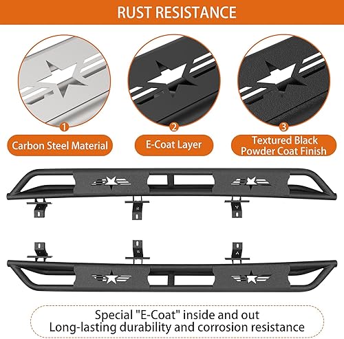 Vista 14 de u-Box Gladiator - Estribo tubular para Jeep JT Gladiator P/U 2020 2021 2022 2023 2024 2025