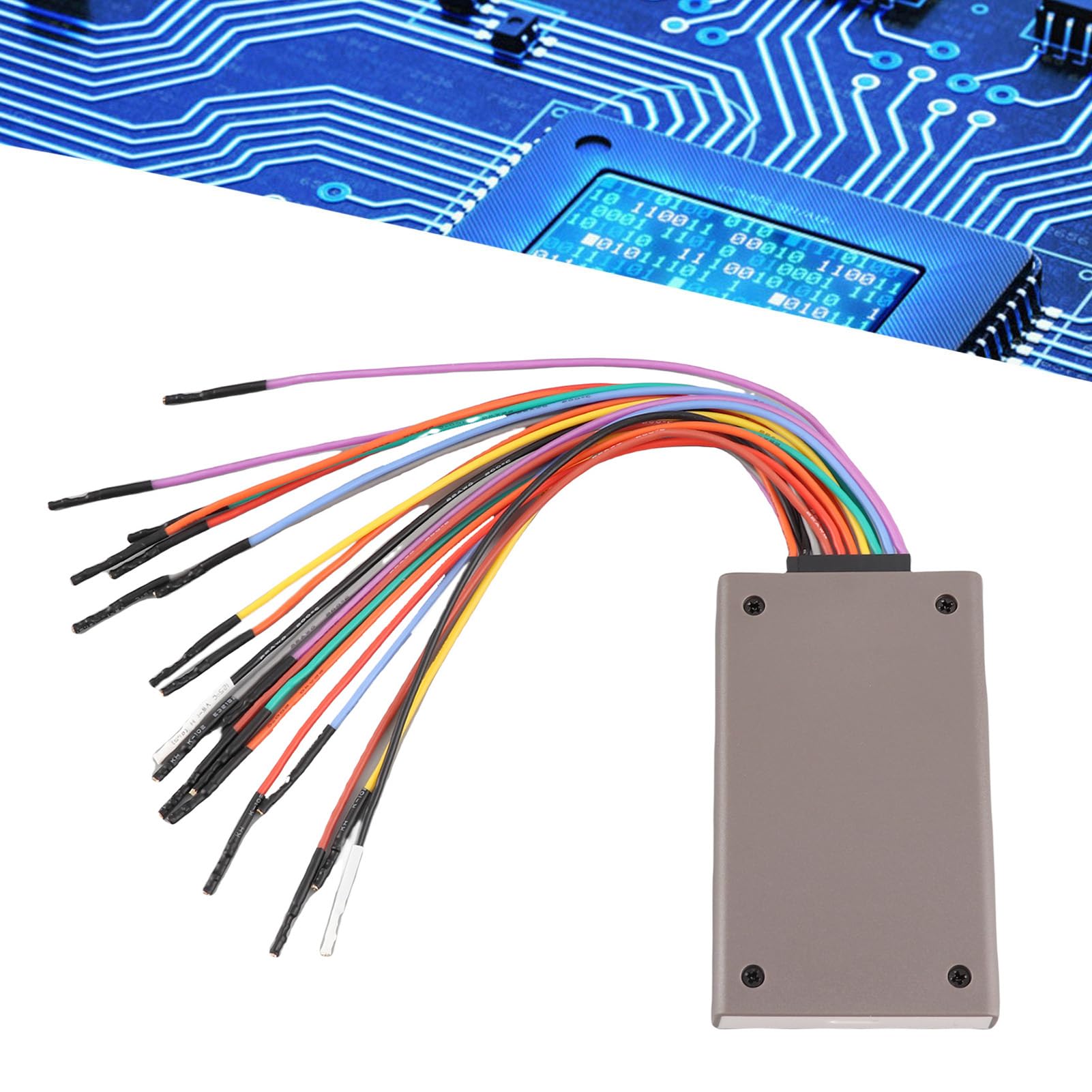 KIMISS 16-kanałowy Analizator Stanów Logicznych, Analizator Stanów Logicznych z Interfejsem USB, częstotliwością Próbkowania 100M do Użytku Przenośnego, Szeroki Zakres Napięcia Wejściowego od 50 do