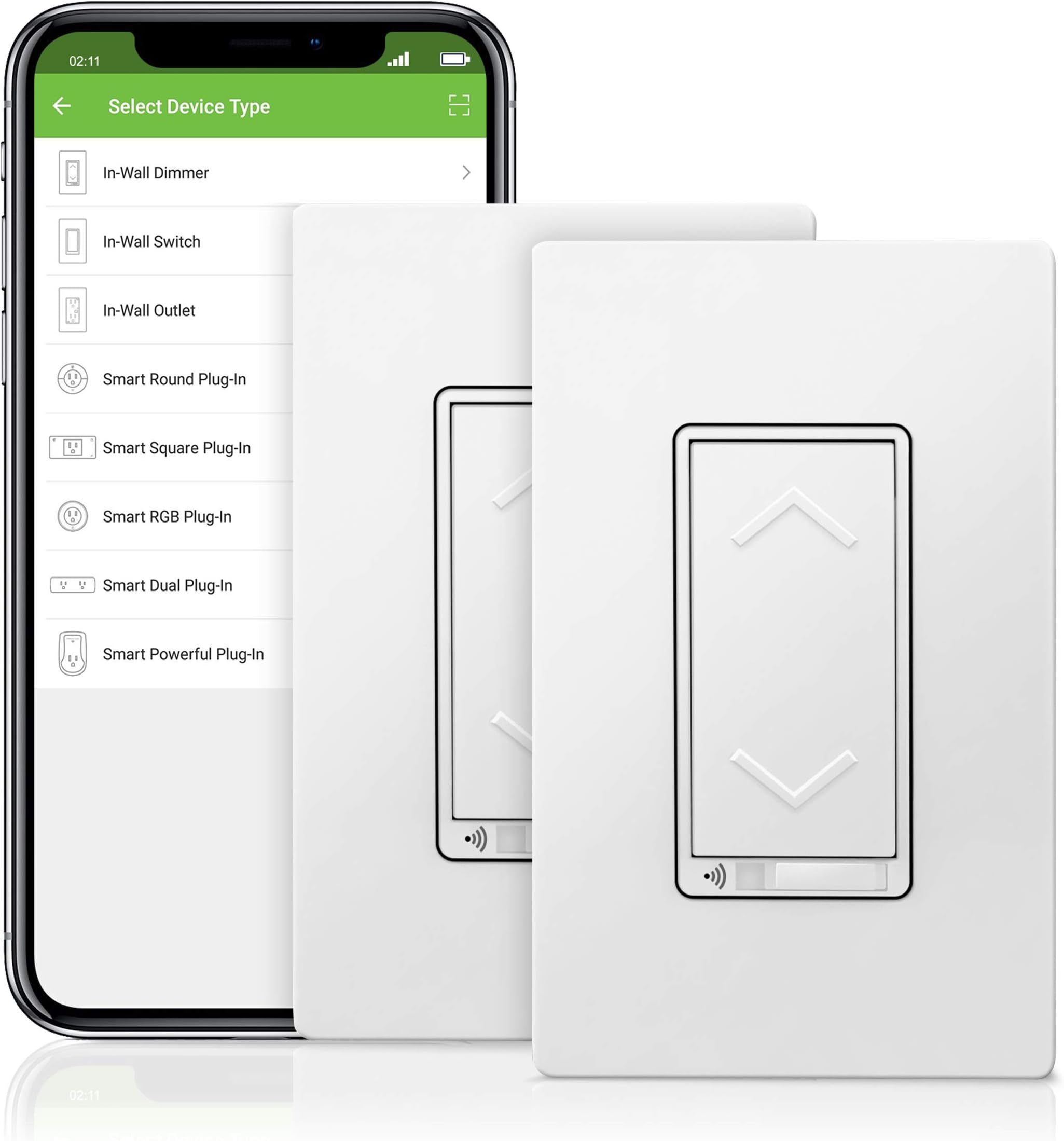 TOPGREENER Smart Dimmer Switch, UL Listed, Neutral Wire Required, Single Pole, No Hub Required, Works with Amazon Alexa and Google Assistant, TGWF500D 2 Pack