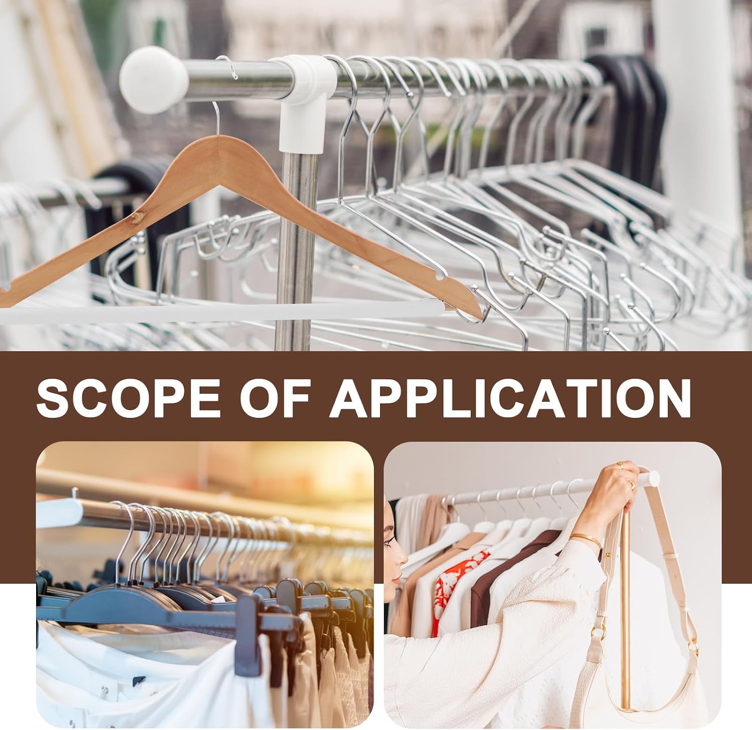 Gadpiparty 100pcs Non-Slip Paper Garment Hanger Protection Strips for Pants Closet Organizer Trouser Clips for Wardrobe Storage and Display