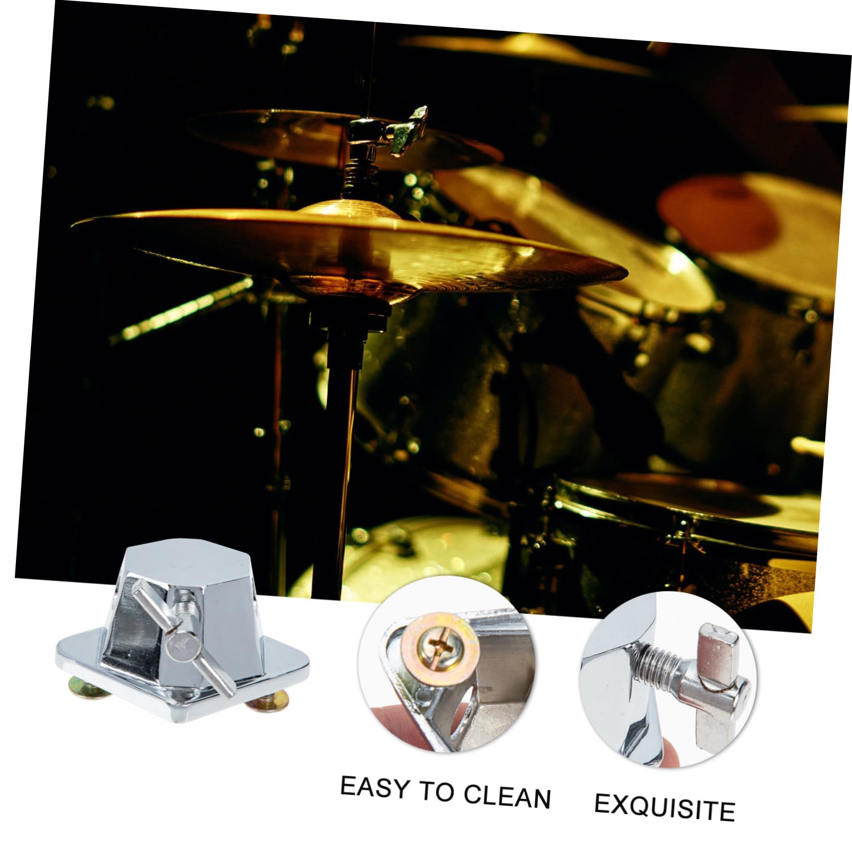 3pezzi Base Per Tom Percussion Instrument Di Facile Da Installare Accessorio Per Batteria Sostituzione Per Gambe Di Tamburo Compatto e Leggero Per Performance e Pratica