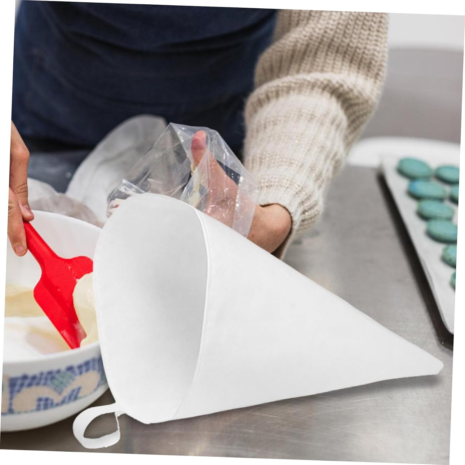 3 Piece Cotton Cloth Pastry Bags for Cake Decorating and Baking