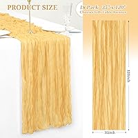 Vista 30 de Showgeous 10 Pack Baby Pink Cheesecloth Table Runner 10FT Long Semi-Sheer Gauze Table Runner Boho or Rustic Wedding Decor for Wedding Decor Arch