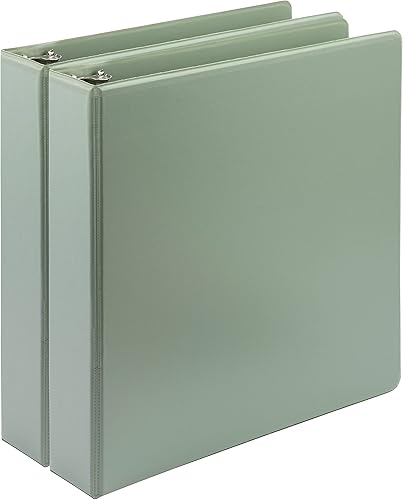 Vista 18 de Samsill - Carpeta de anillos redondos de 3 pulgadas, respetuosa con el medio ambiente, con certificado USDA Biobased, colección de moda, paquete