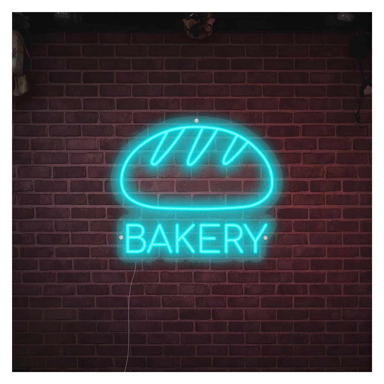 SHOUXI Sign Lamp Bakery Neon Sign, Suitable for Cake Shop Wall Decor with Dimmable 40cm